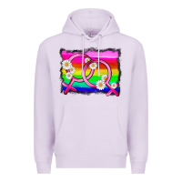Lilac lgbtq gender lesbian symbol Premium Hoodie - HRA Design Shop