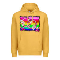 Mustard lgbtq gender lesbian symbol Premium Hoodie - HRA Design Shop
