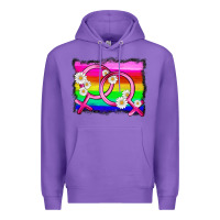 Purple lgbtq gender lesbian symbol Premium Hoodie - HRA Design Shop