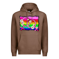 Chestnut lgbtq gender lesbian symbol Premium Hoodie - HRA Design Shop