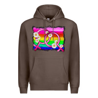 Coffee lgbtq gender lesbian symbol Premium Hoodie - HRA Design Shop