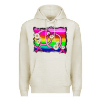 Oatmeal Heather lgbtq gender lesbian symbol Premium Hoodie - HRA Design Shop