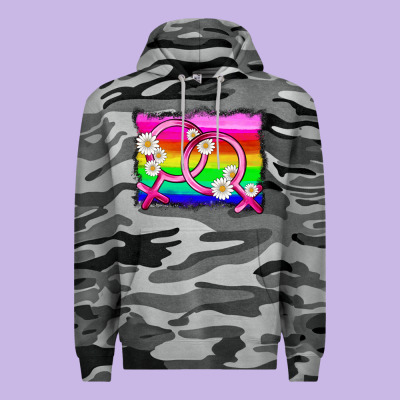 Lgbtq Gender Lesbian Symbol Premium Hoodie Designed By Hra Design Shop