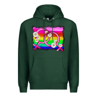 Sports Green lgbtq gender lesbian symbol Premium Hoodie - HRA Design Shop