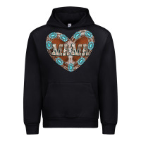 Black mama heart cowhide Urban Hoodie - CowhideDigitalArt