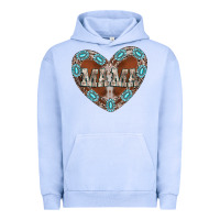 Pigment Grape Ice mama heart cowhide Urban Hoodie - CowhideDigitalArt