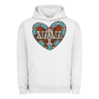 Pigment Lunar Rock mama heart cowhide Urban Hoodie - CowhideDigitalArt