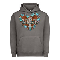 Pigment Tornado mama heart cowhide Urban Hoodie - CowhideDigitalArt