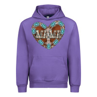 Tulip mama heart cowhide Urban Hoodie - CowhideDigitalArt