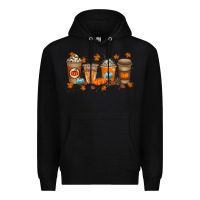 Black Fall Coffee Drink Premium Hoodie - RacoonDesign