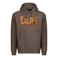 Coffee Fall Coffee Drink Premium Hoodie - RacoonDesign