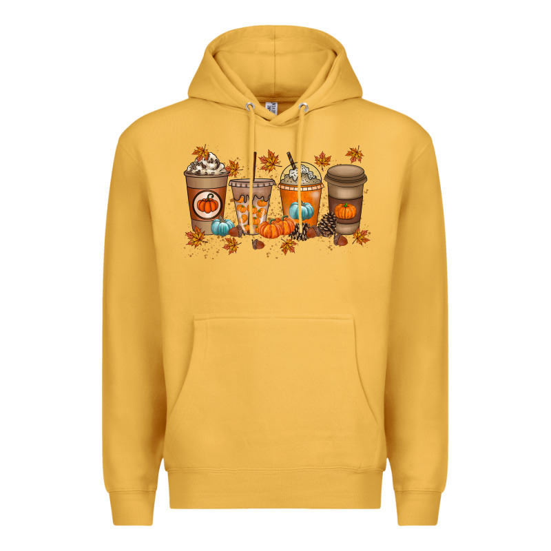Fall Coffee Drink Premium Hoodie by RacoonDesign | Teevron