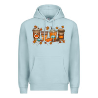 Blue Mist Fall Coffee Drink Premium Hoodie - RacoonDesign