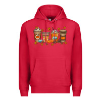 Cardinal Fall Coffee Drink Premium Hoodie - RacoonDesign