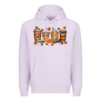 Lilac Fall Coffee Drink Premium Hoodie - RacoonDesign