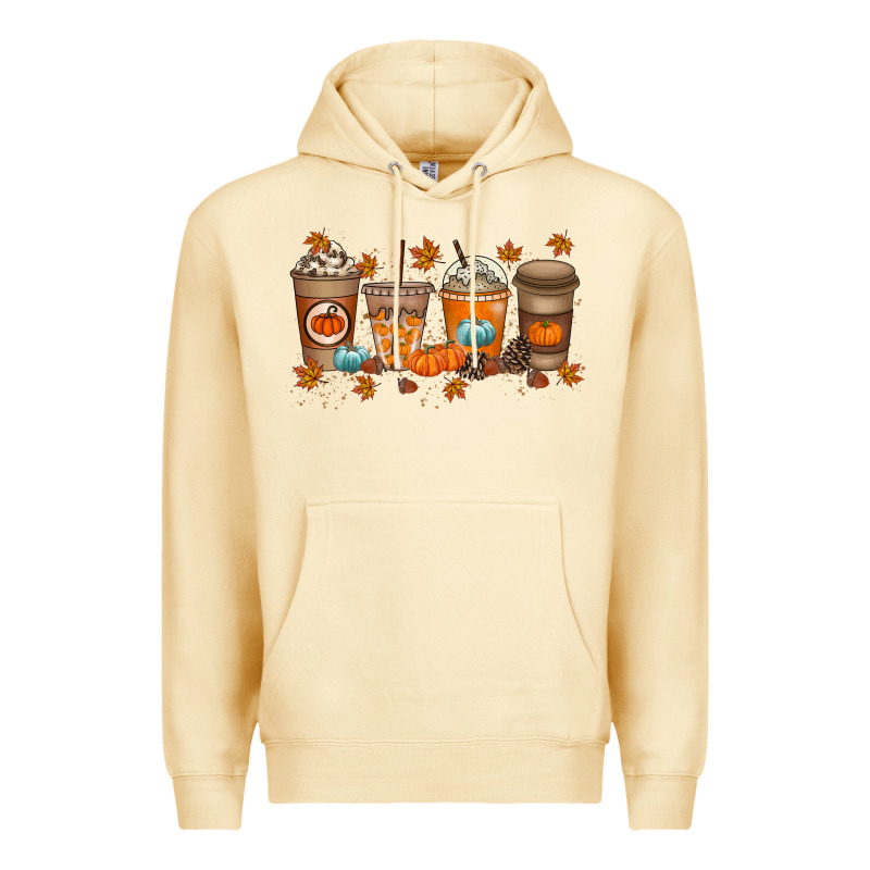 Fall Coffee Drink Premium Hoodie by RacoonDesign | Teevron