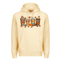Pina Colada Fall Coffee Drink Premium Hoodie - RacoonDesign