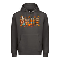 Smoke Fall Coffee Drink Premium Hoodie - RacoonDesign