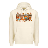 Tofu Fall Coffee Drink Premium Hoodie - RacoonDesign