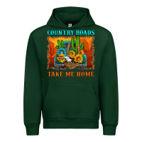 Forest Green country roads take me home Urban Hoodie - HRA Design Shop