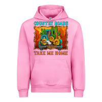 Fuchsia Pink country roads take me home Urban Hoodie - HRA Design Shop