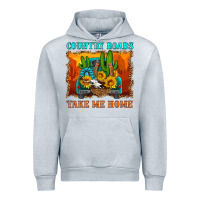 Heather Grey country roads take me home Urban Hoodie - HRA Design Shop
