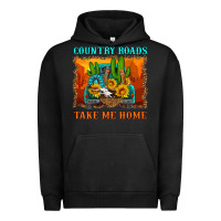 Pigment Black country roads take me home Urban Hoodie - HRA Design Shop
