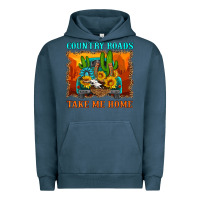 Pigment Midnight Navy country roads take me home Urban Hoodie - HRA Design Shop