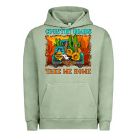 Pigment Oil Green country roads take me home Urban Hoodie - HRA Design Shop