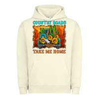 Pigment Pistachio country roads take me home Urban Hoodie - HRA Design Shop