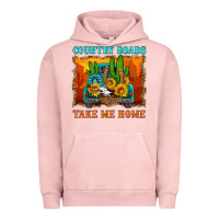 Pigment Salmon country roads take me home Urban Hoodie - HRA Design Shop