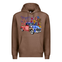 Chestnut western truck fourth of july america Premium Hoodie - FaDigitalArtStudio
