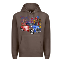 Coffee western truck fourth of july america Premium Hoodie - FaDigitalArtStudio