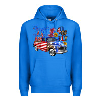 True Royal western truck fourth of july america Premium Hoodie - FaDigitalArtStudio