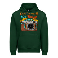 Forest Green collect moments not things sunflower gemstone vintage camera Urban Hoodie - FaDigitalArtStudio