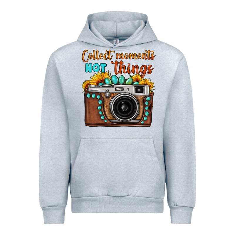 Collect Moments Not Things Sunflower Gemstone Vintage Camera Urban Hoodie by FaDigitalArtStudio | Teevron
