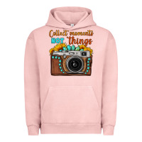 Pigment Salmon collect moments not things sunflower gemstone vintage camera Urban Hoodie - FaDigitalArtStudio