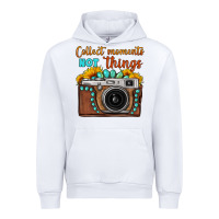 White collect moments not things sunflower gemstone vintage camera Urban Hoodie - FaDigitalArtStudio