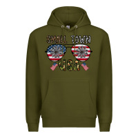 Army Green small town usa Premium Hoodie - CowhideDigitalArt