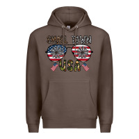 Coffee small town usa Premium Hoodie - CowhideDigitalArt