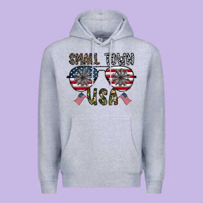 Small Town Usa Premium Hoodie Designed By Cowhidedigitalart