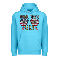 Ocean Blue small town usa Premium Hoodie - CowhideDigitalArt