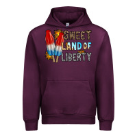 Mauve Wine sweet land of liberty Urban Hoodie - RacoonDesign