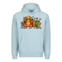 Blue Mist Pumpkin Spice Everything Premium Hoodie - RacoonDesign