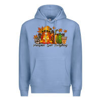 Colony Blue Pumpkin Spice Everything Premium Hoodie - RacoonDesign
