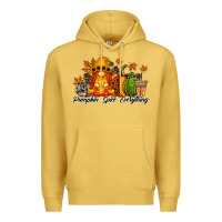 Antique Gold Pumpkin Spice Everything Premium Hoodie - RacoonDesign