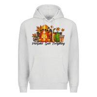 Dove Grey Pumpkin Spice Everything Premium Hoodie - RacoonDesign