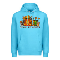 Ocean Blue Pumpkin Spice Everything Premium Hoodie - RacoonDesign