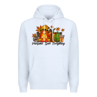 White Pumpkin Spice Everything Premium Hoodie - RacoonDesign