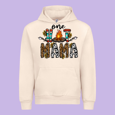 One Hot Mama Urban Hoodie Designed By Cowhidedigitalart
